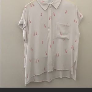 Rails champagne bottle shirt